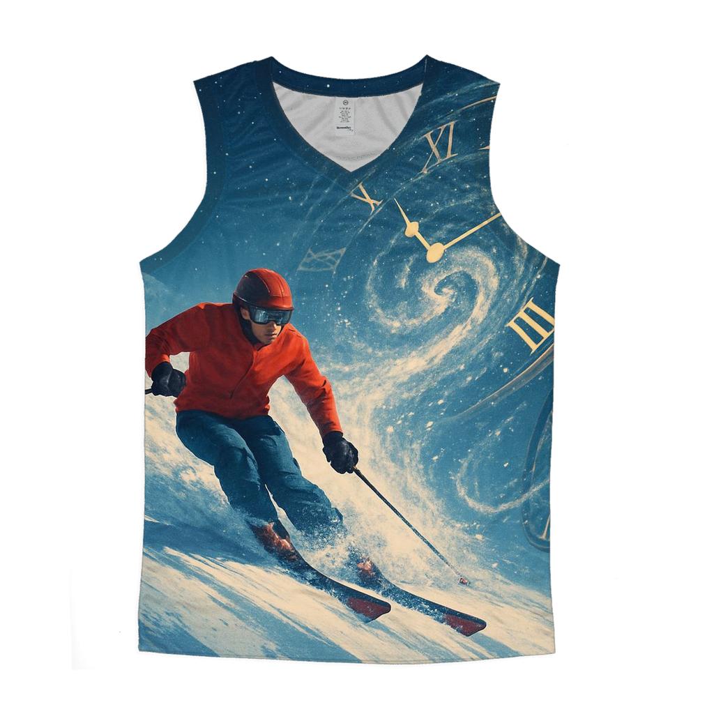 Cosmic Slalom Time Warp sports performance tank tops