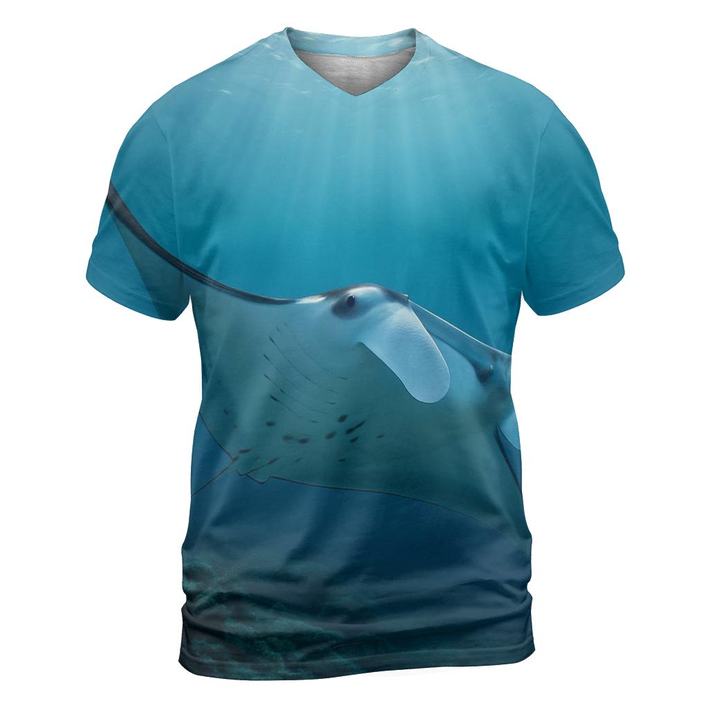 Pelagic Slipstream Reef Manta unique graphic print tees