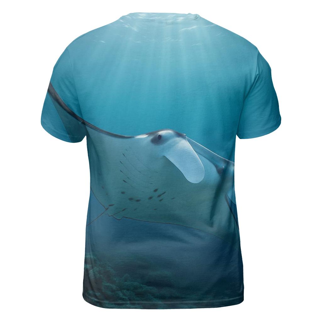 Pelagic Slipstream Reef Manta unique graphic print tees