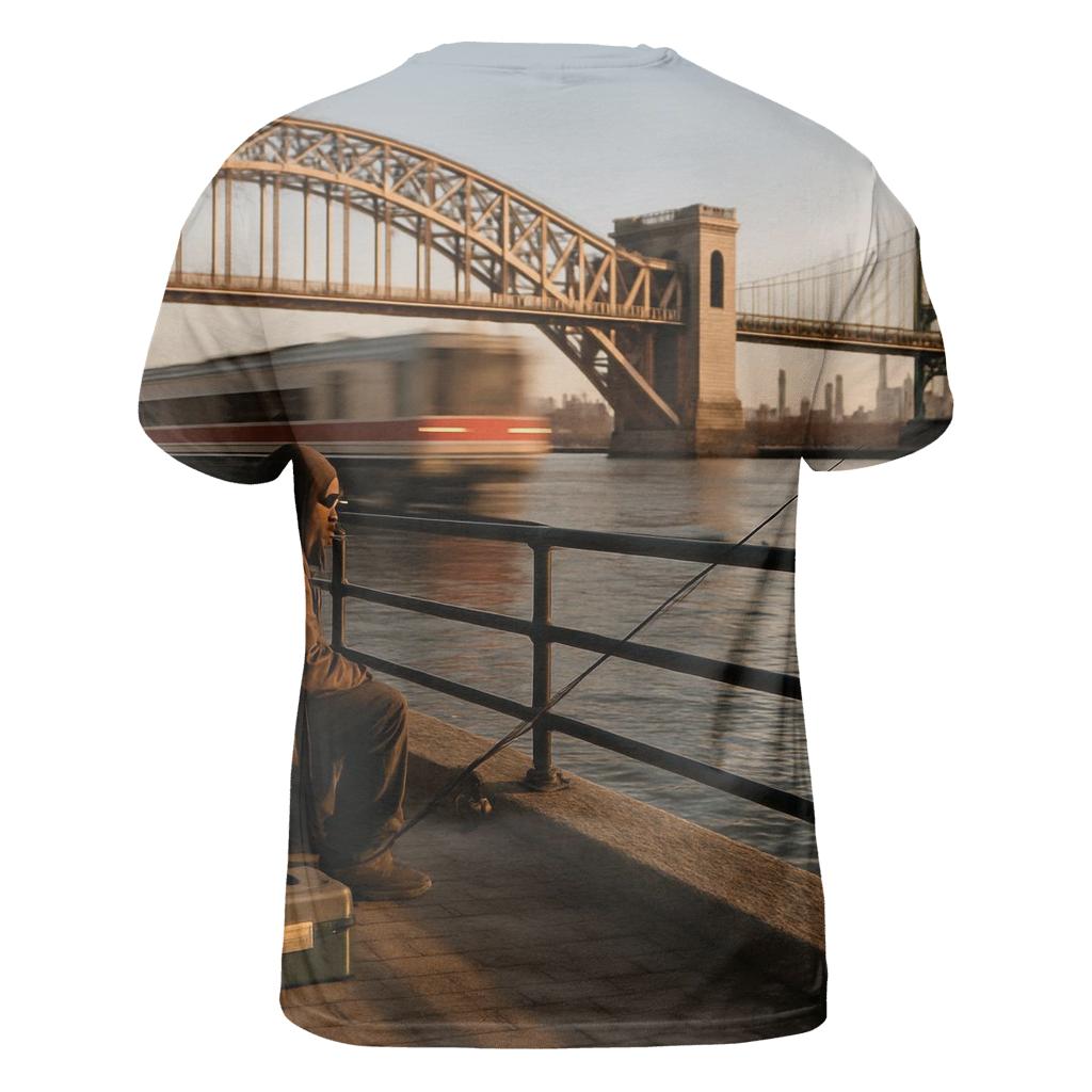 Harlem River Overlook With Co Op City In The Distance designer pattern shirts
