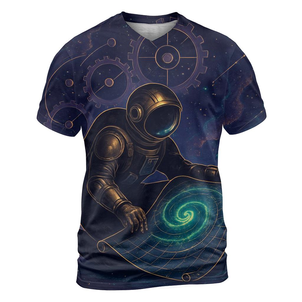 The Clockwork Nebula Cartographer statement graphic shirts