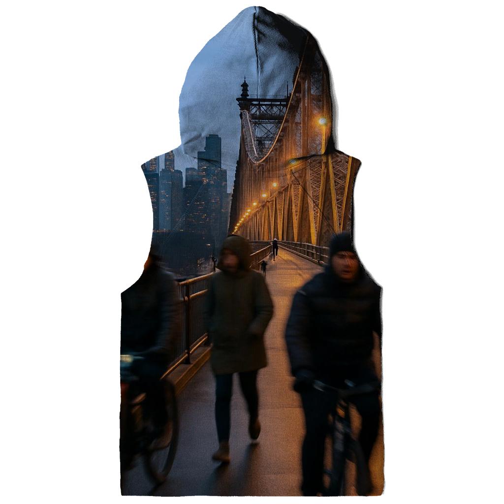 Dawn Commute Over The Queensboro Bridge heavyweight hoodies