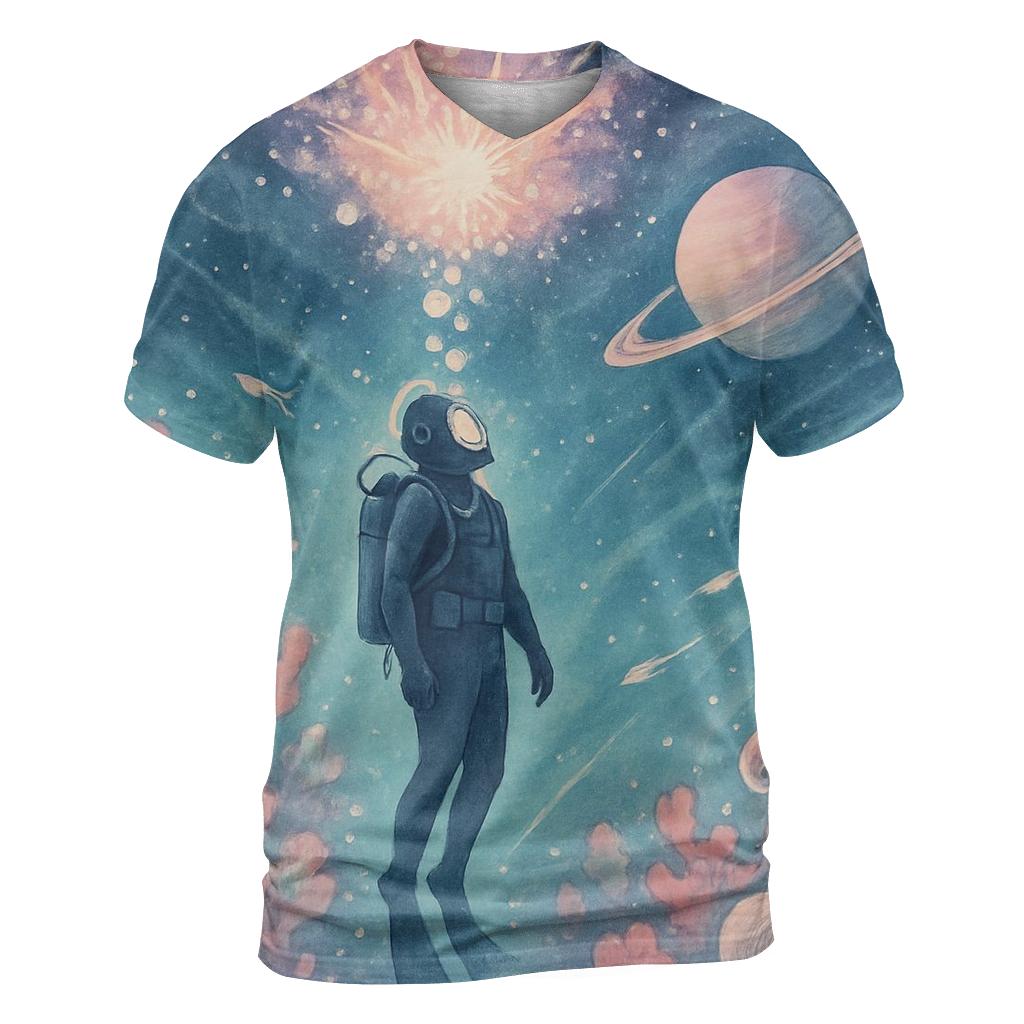 Coral Reef Of The Silent Supernova artistic all-over print tops