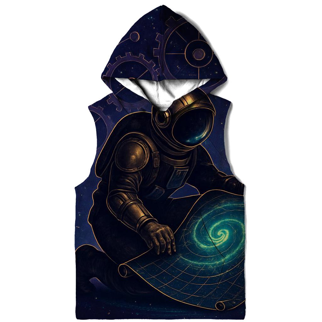 The Clockwork Nebula Cartographer lightweight hoodies