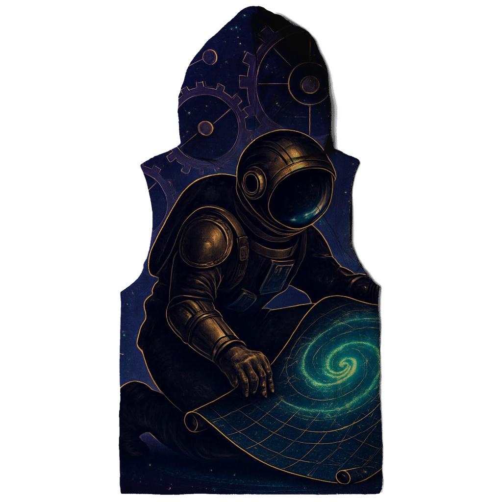 The Clockwork Nebula Cartographer lightweight hoodies