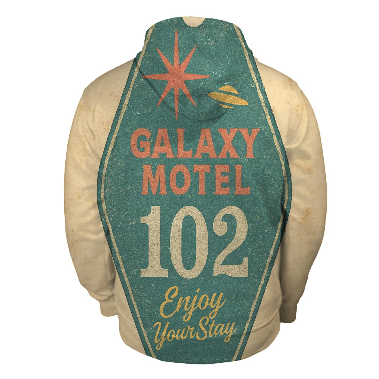 Faded Space Age Motel Key Tag lightweight hoodies