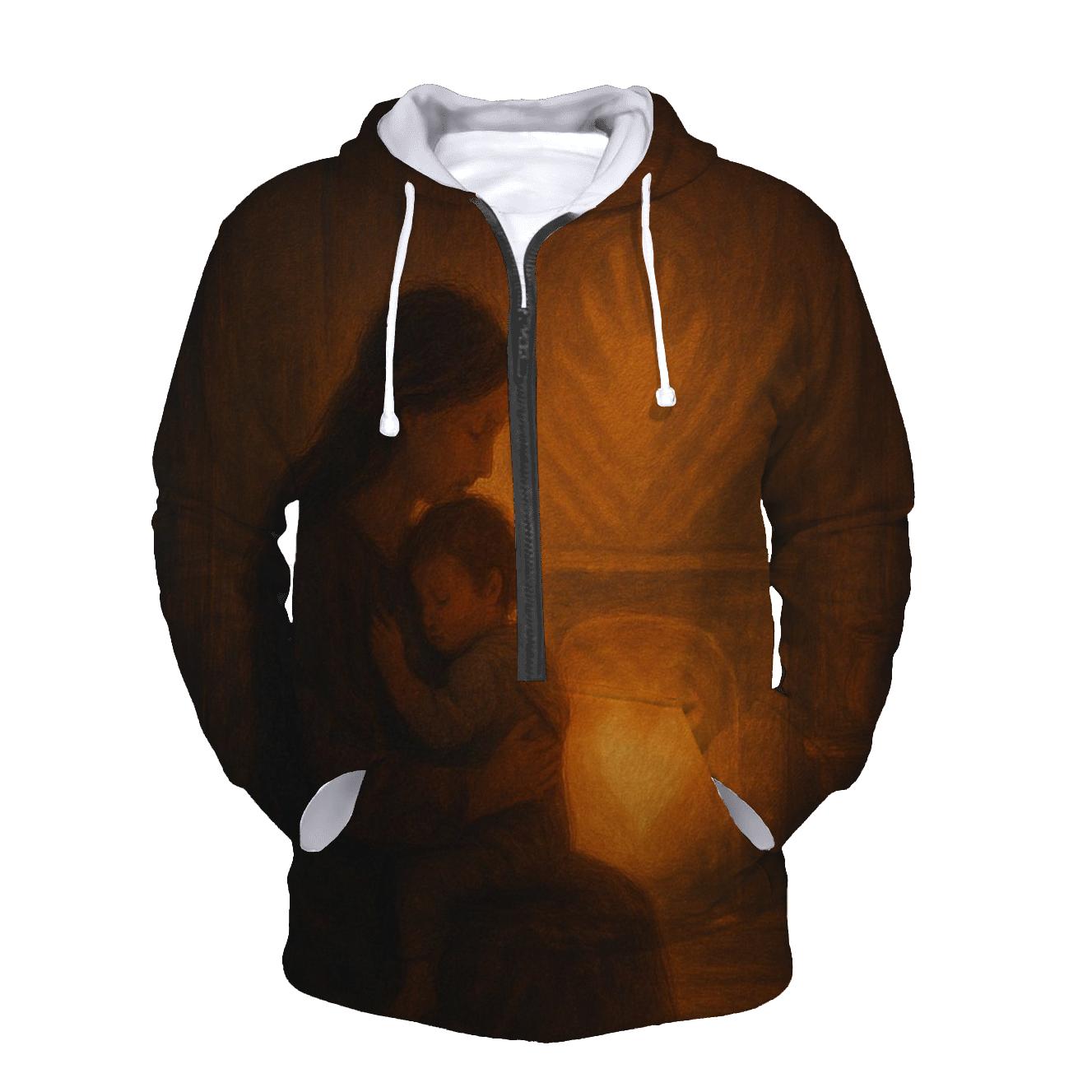 The Warmth That Remains A Mother As The Inner Hearth zip-up hoodies