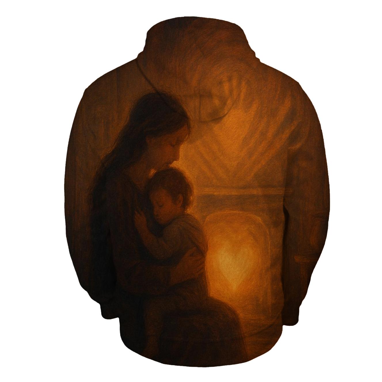 The Warmth That Remains A Mother As The Inner Hearth zip-up hoodies