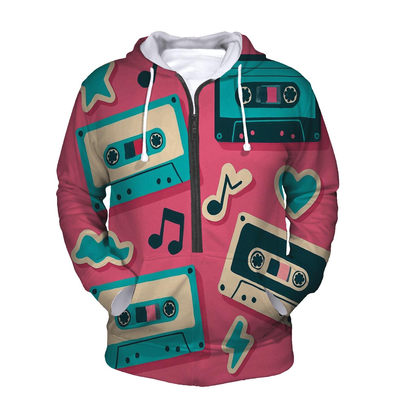 Mixtape Sticker Collage hoodie designs