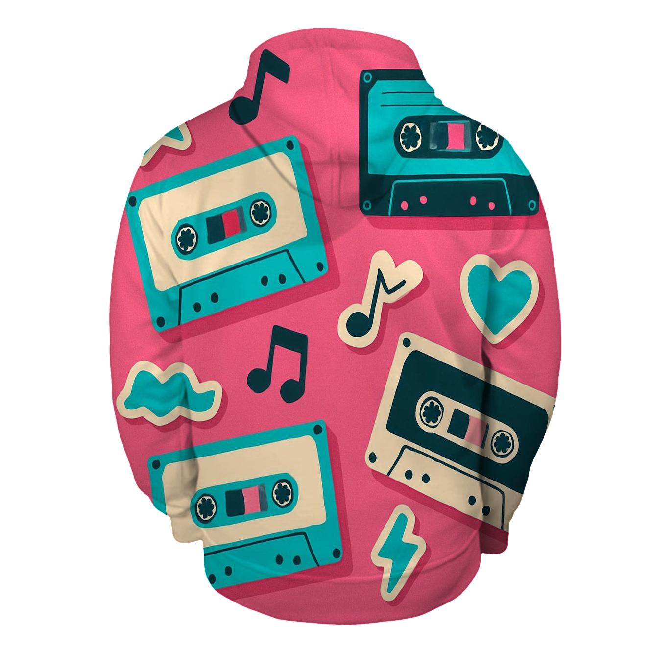 Mixtape Sticker Collage hoodie designs