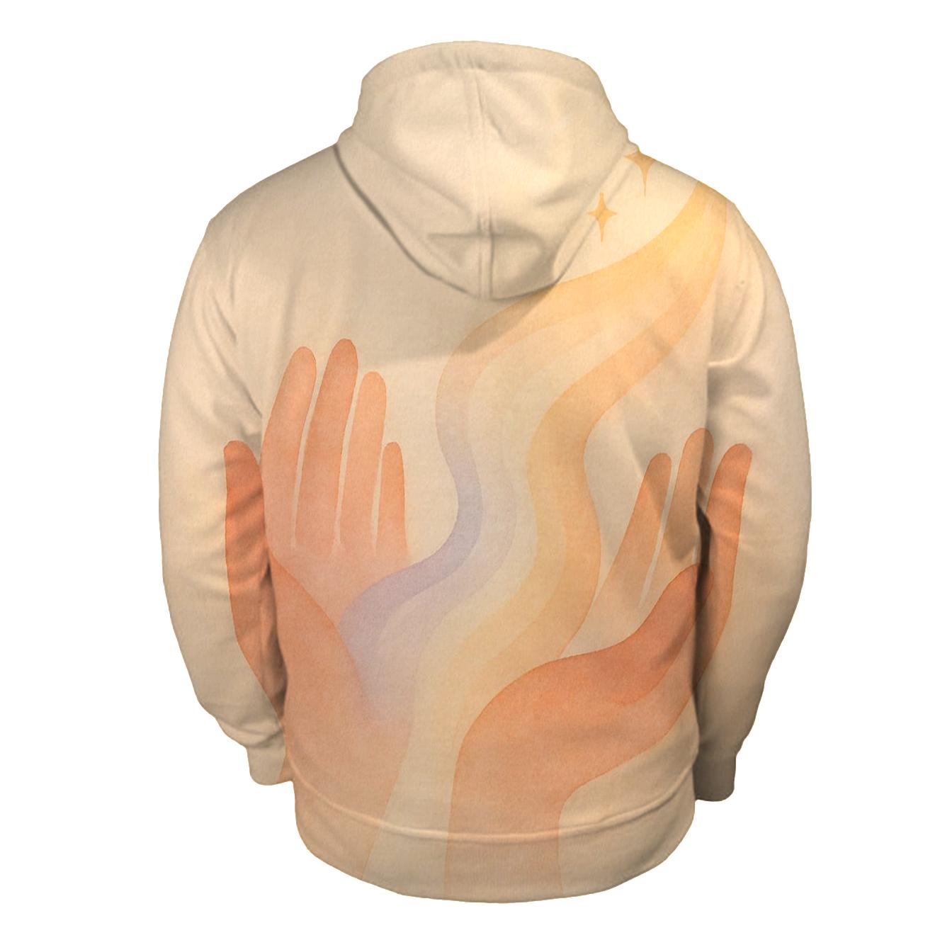 Hands Of Dawn Riverlight printed hoodies