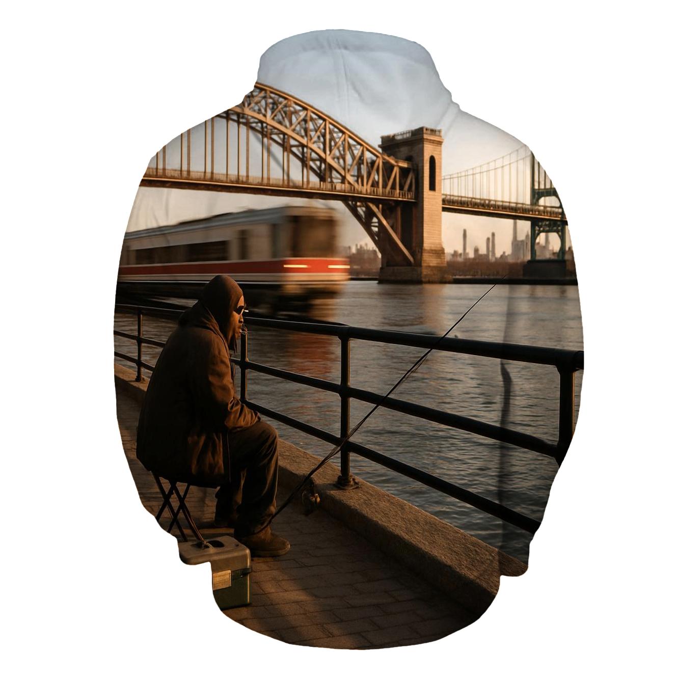 Harlem River Overlook With Co Op City In The Distance custom hoodies