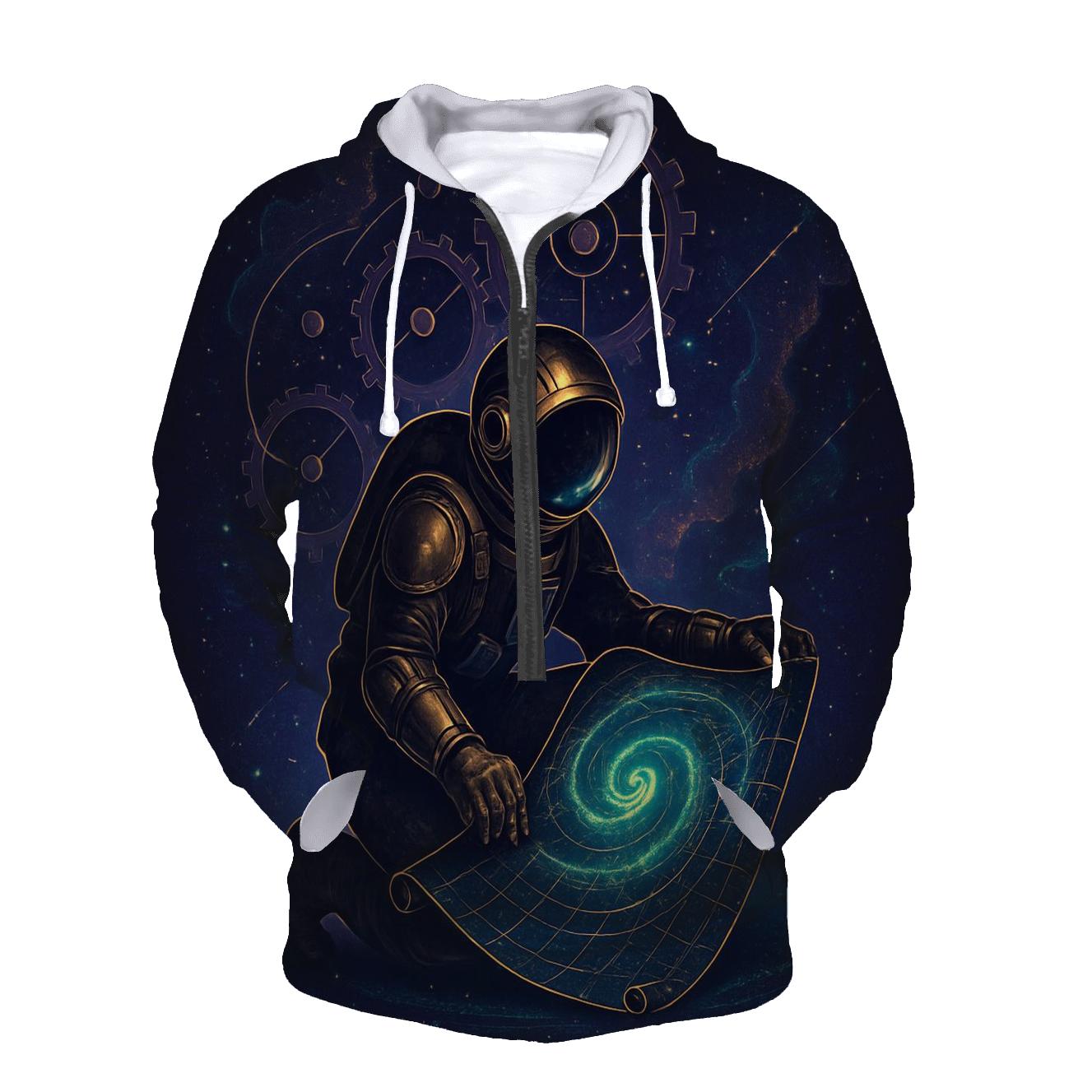 The Clockwork Nebula Cartographer hoodie styles