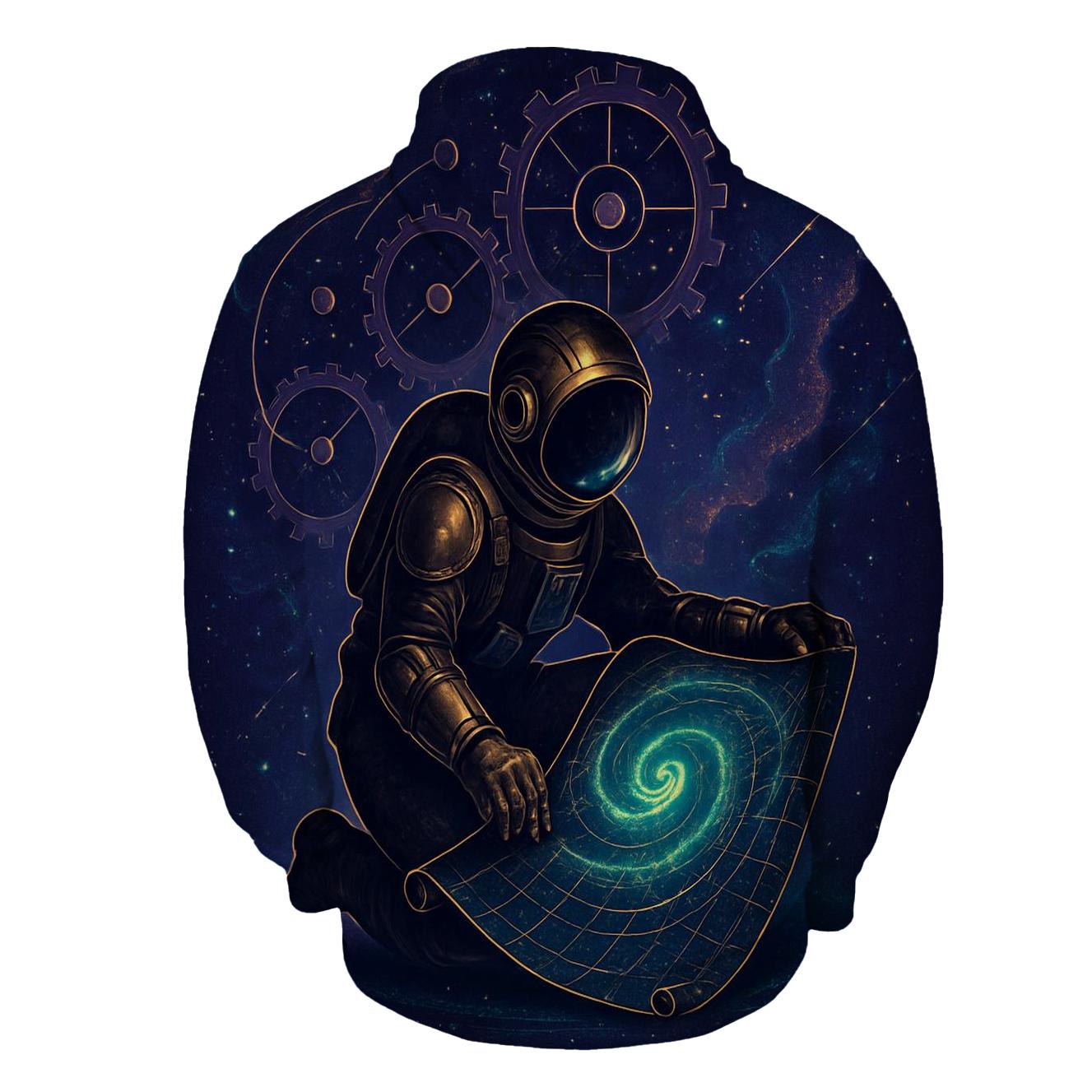 The Clockwork Nebula Cartographer hoodie styles