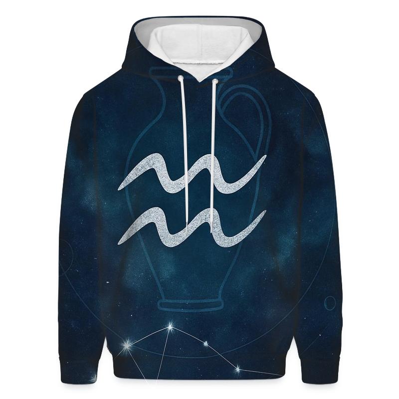 Aquarius Nebula Water Bearer Sigil zip-up hoodies