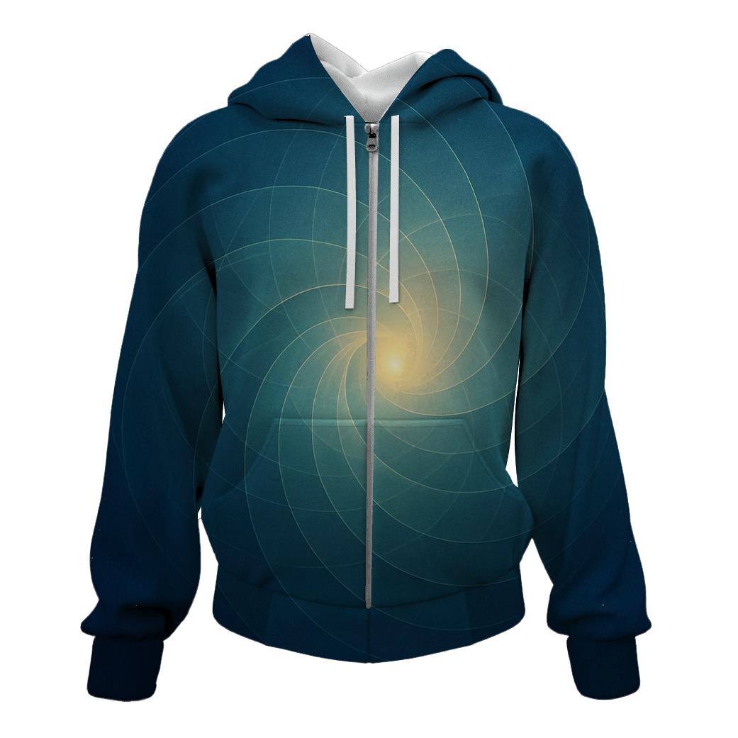Luminous Breath Geometry premium hoodies