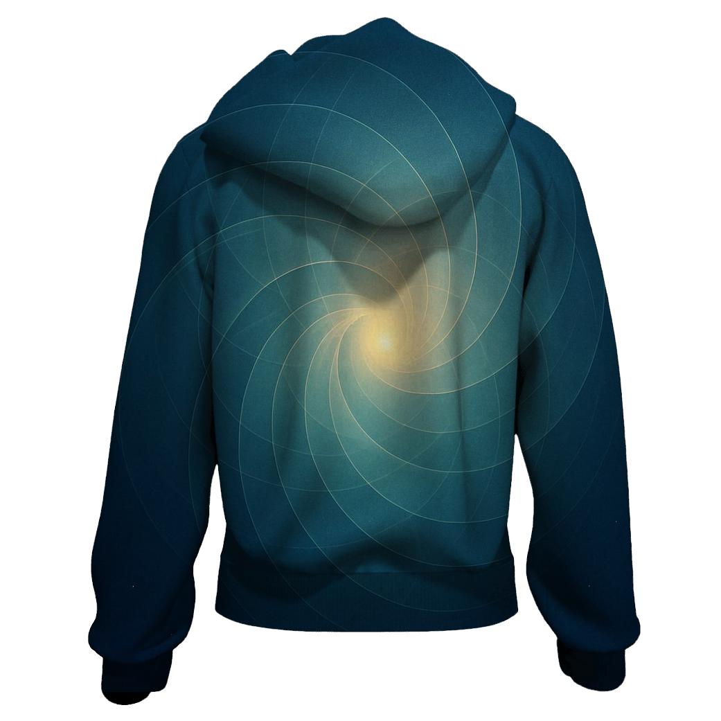 Luminous Breath Geometry premium hoodies