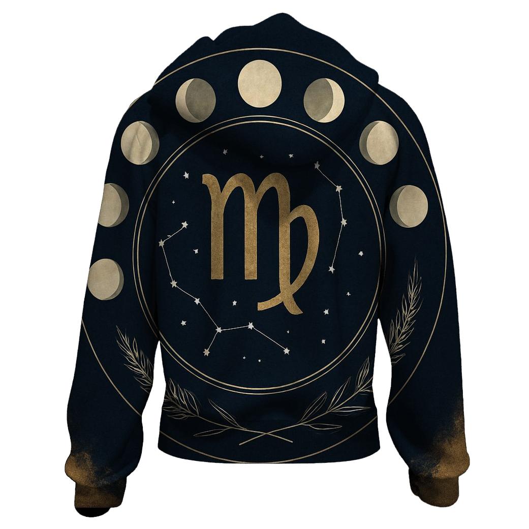 Virgo Wheat Moon Phases Constellation Seal hoodie trends
