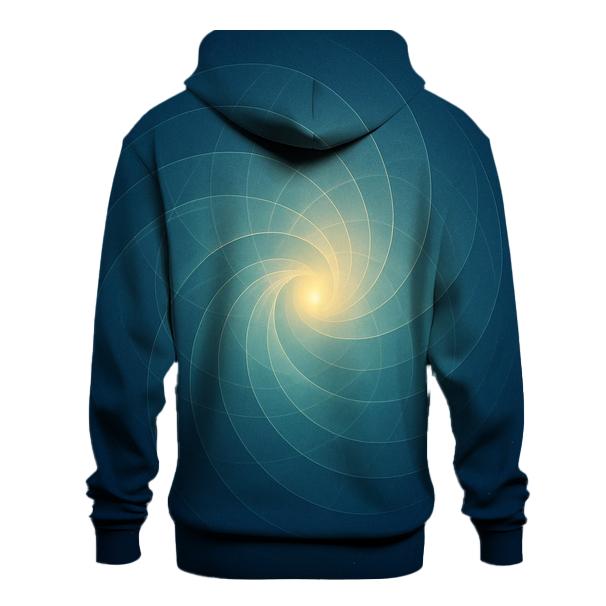 Luminous Breath Geometry embroidered hoodies