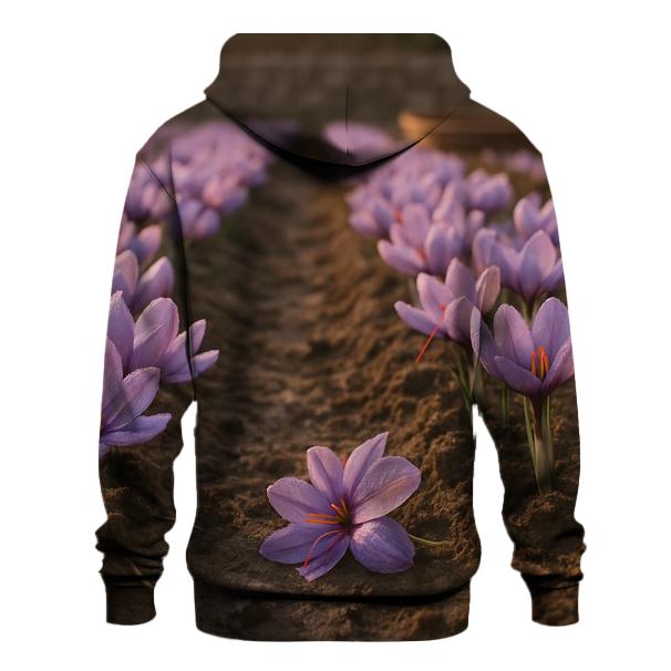 Saffron Crocus Rows After Dawn Irrigation hoodie styles