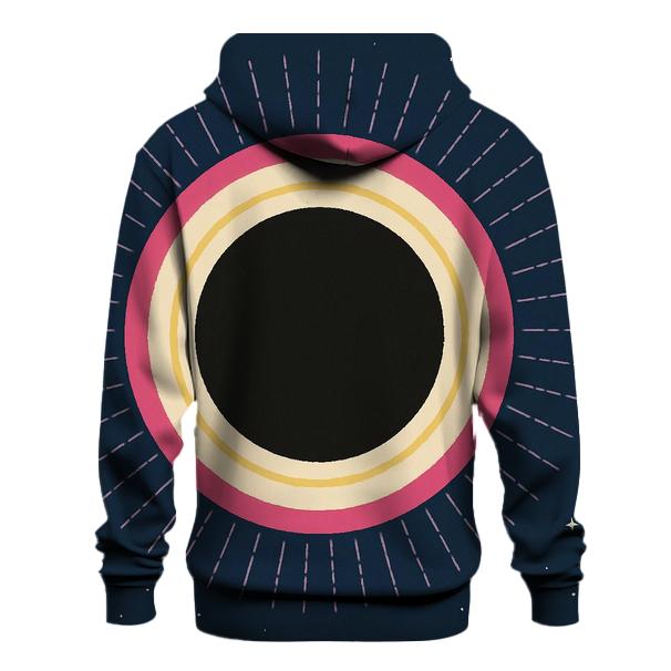 Eclipse Corona Lattice Bloom graphic hoodies