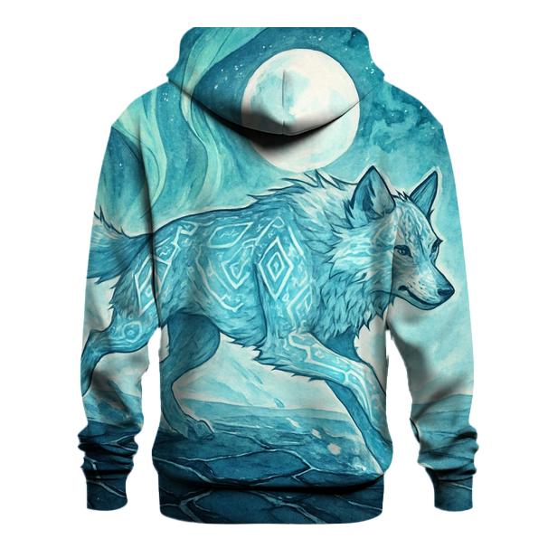 Aurora Runic Sentinel Wolf hoodie trends