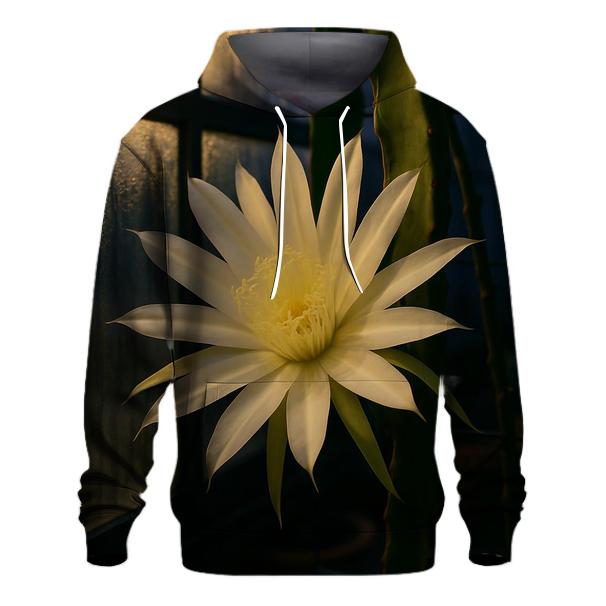 Night Blooming Cereus Under Greenhouse Condensation lightweight hoodies