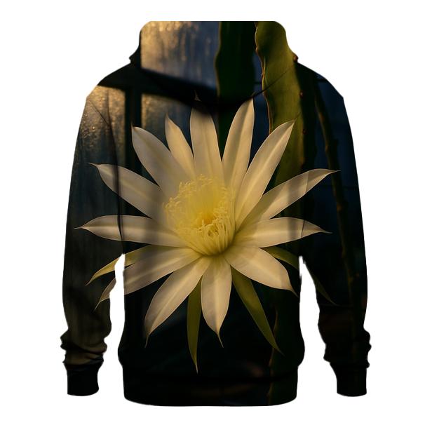 Night Blooming Cereus Under Greenhouse Condensation lightweight hoodies