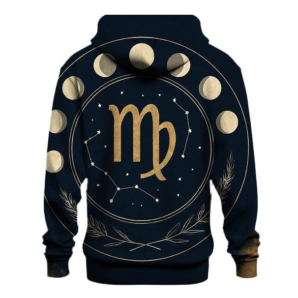 Virgo Wheat Moon Phases Constellation Seal designer hoodies