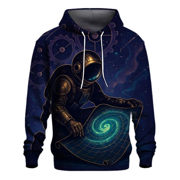 The Clockwork Nebula Cartographer lightweight hoodies