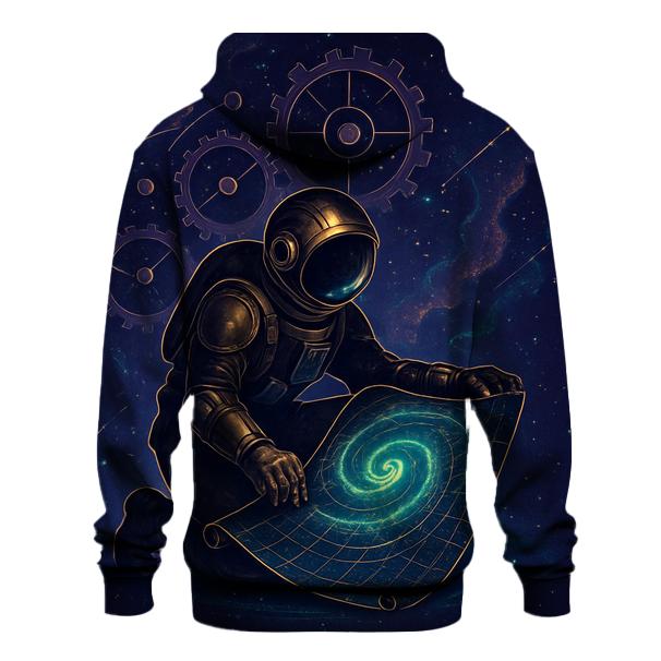 The Clockwork Nebula Cartographer lightweight hoodies
