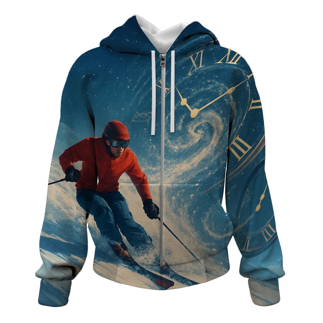 Cosmic Slalom Time Warp pullover hoodies