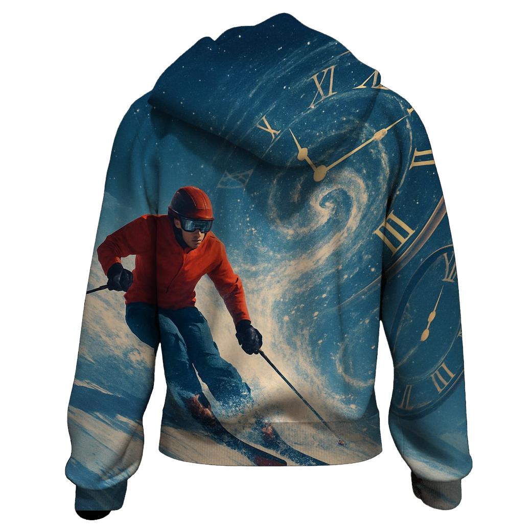 Cosmic Slalom Time Warp pullover hoodies