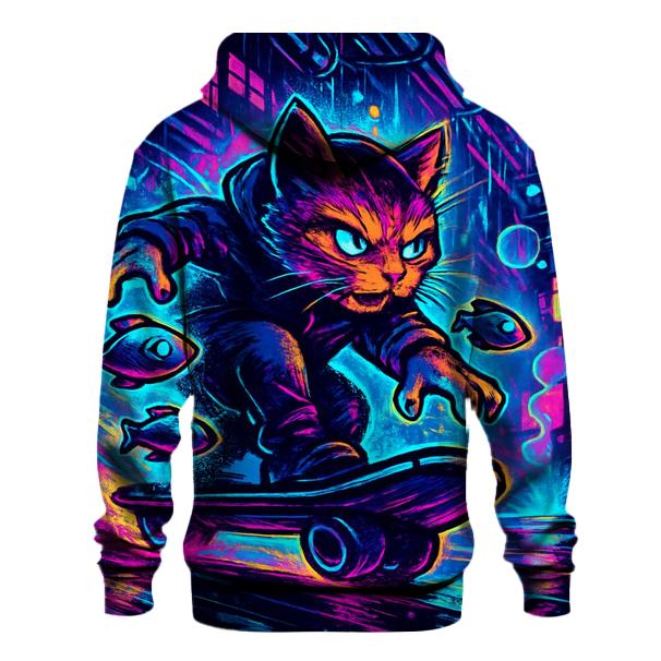 Neon Alley Magnet Cat Courier custom hoodies