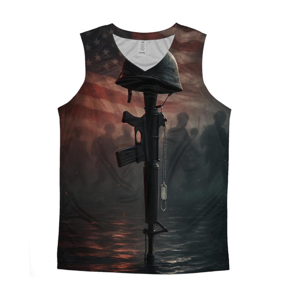 Liberty Lantern Over Quiet Waters trendy fitted tank tops
