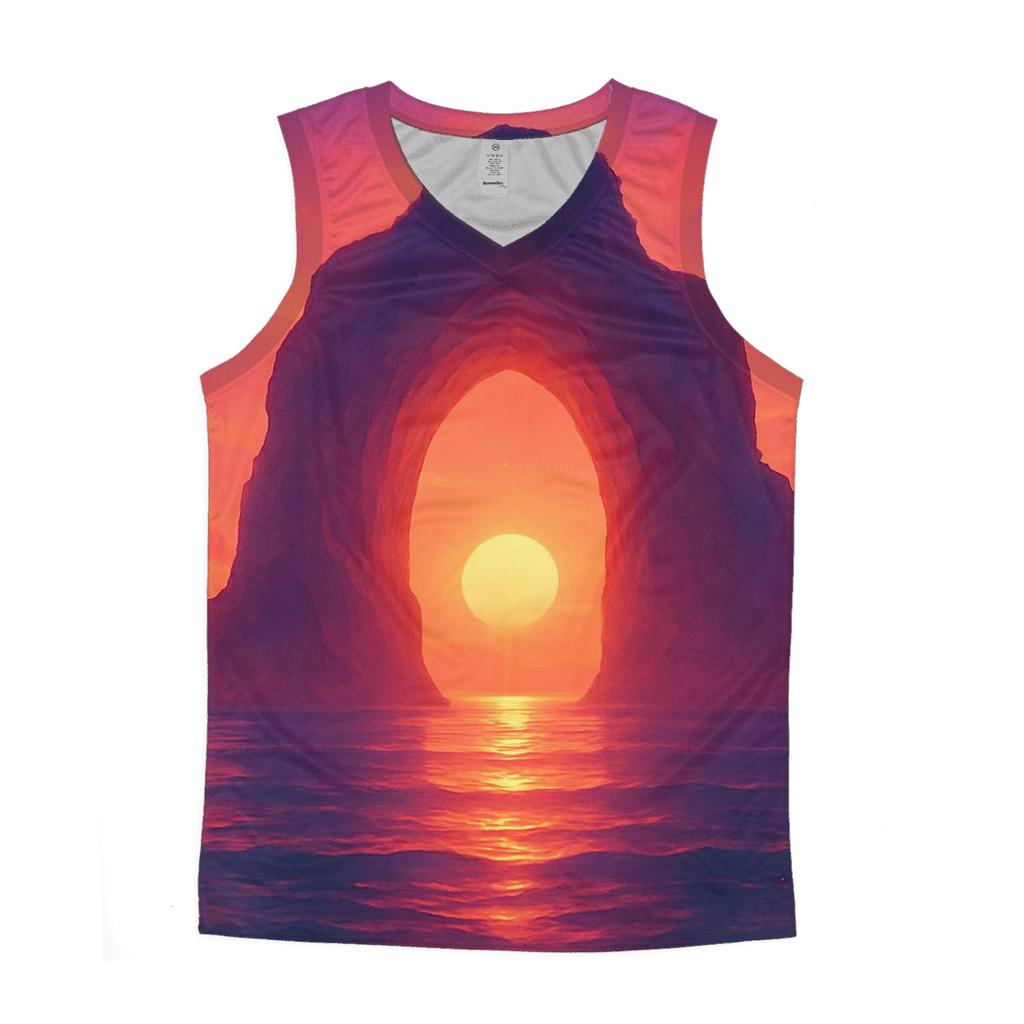 Tideglass Sunset Cathedral personalized athletic tanks