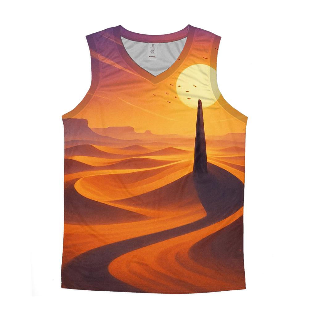 Aurora Dune Sundial graphic print tank tops