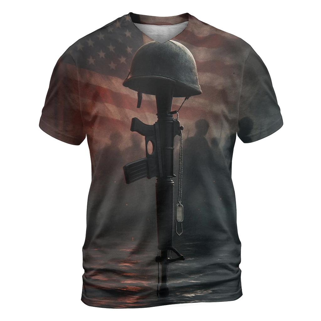 Liberty Lantern Over Quiet Waters artistic all-over print tops