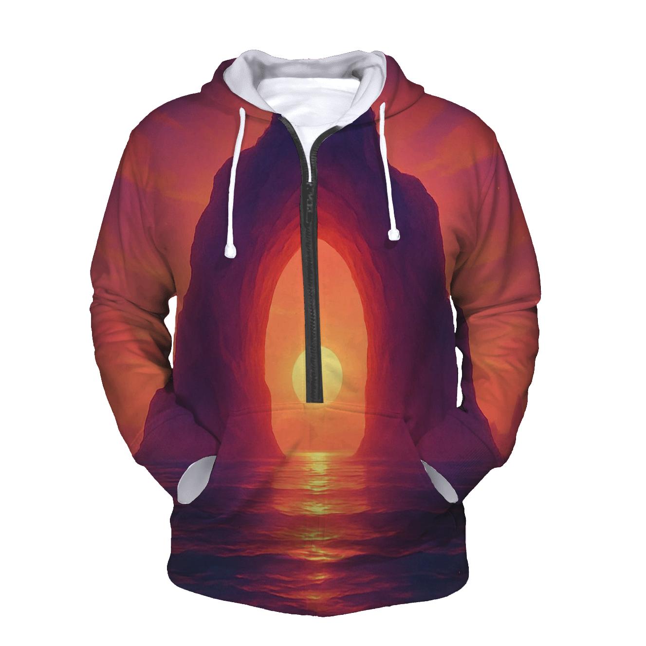 Tideglass Sunset Cathedral zip-up hoodies