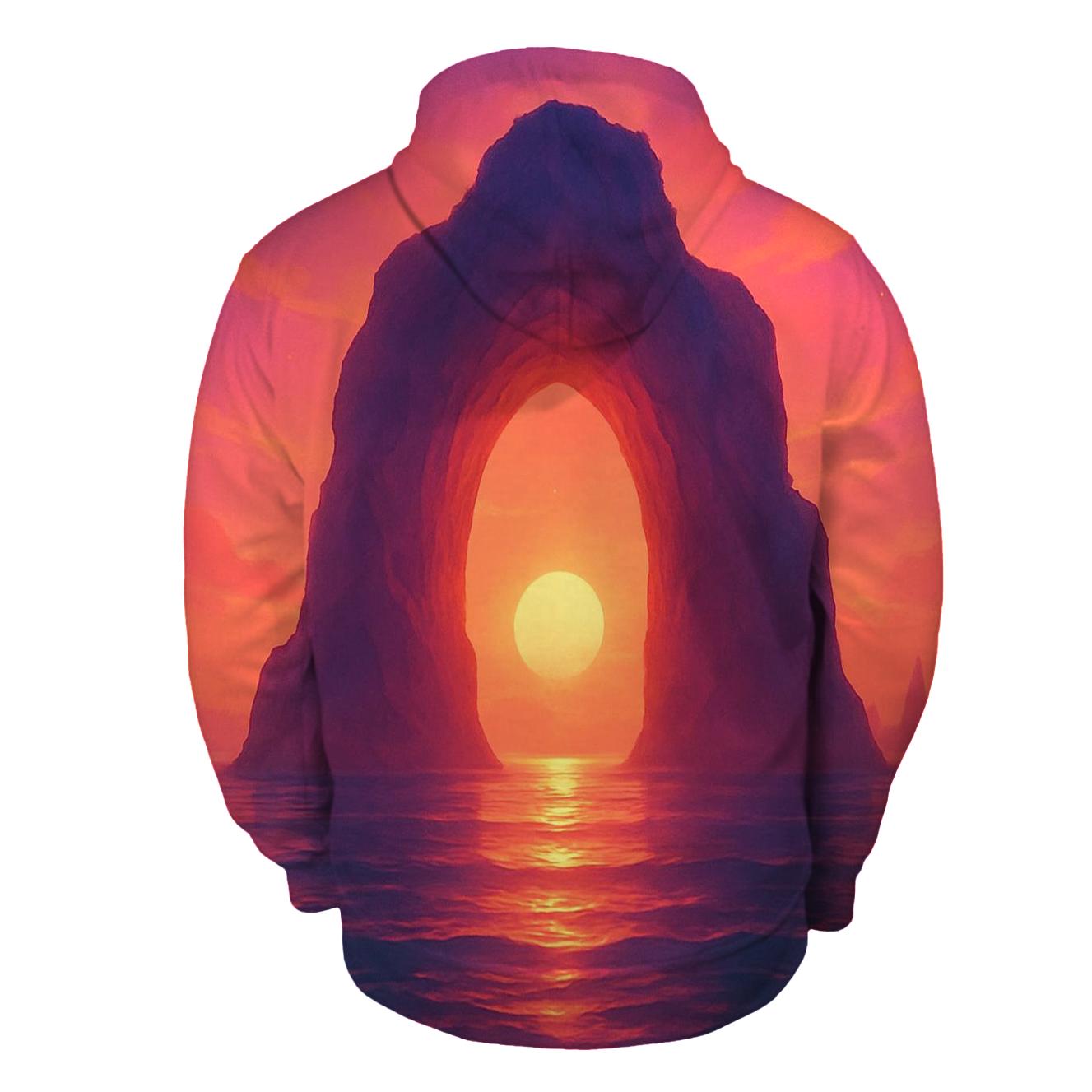 Tideglass Sunset Cathedral zip-up hoodies