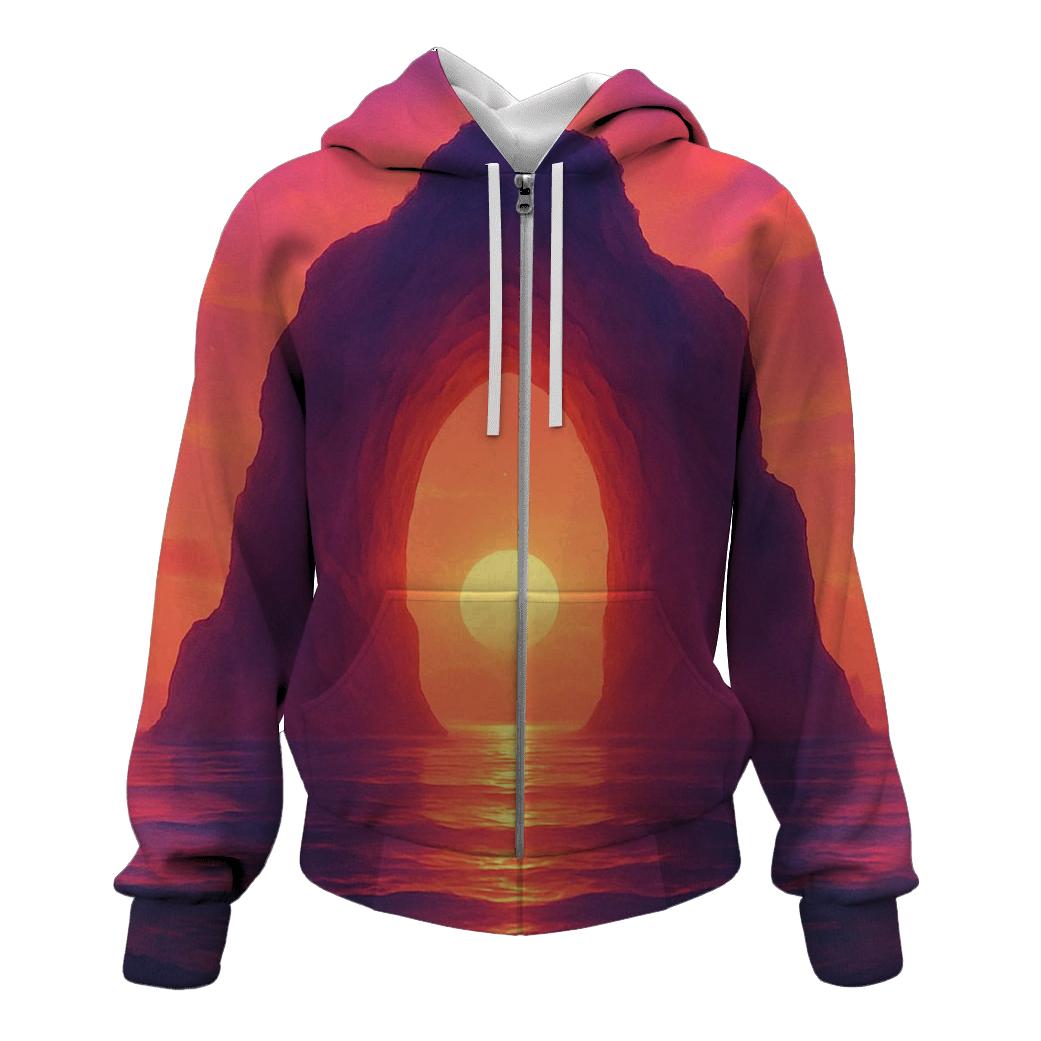 Tideglass Sunset Cathedral pullover hoodies