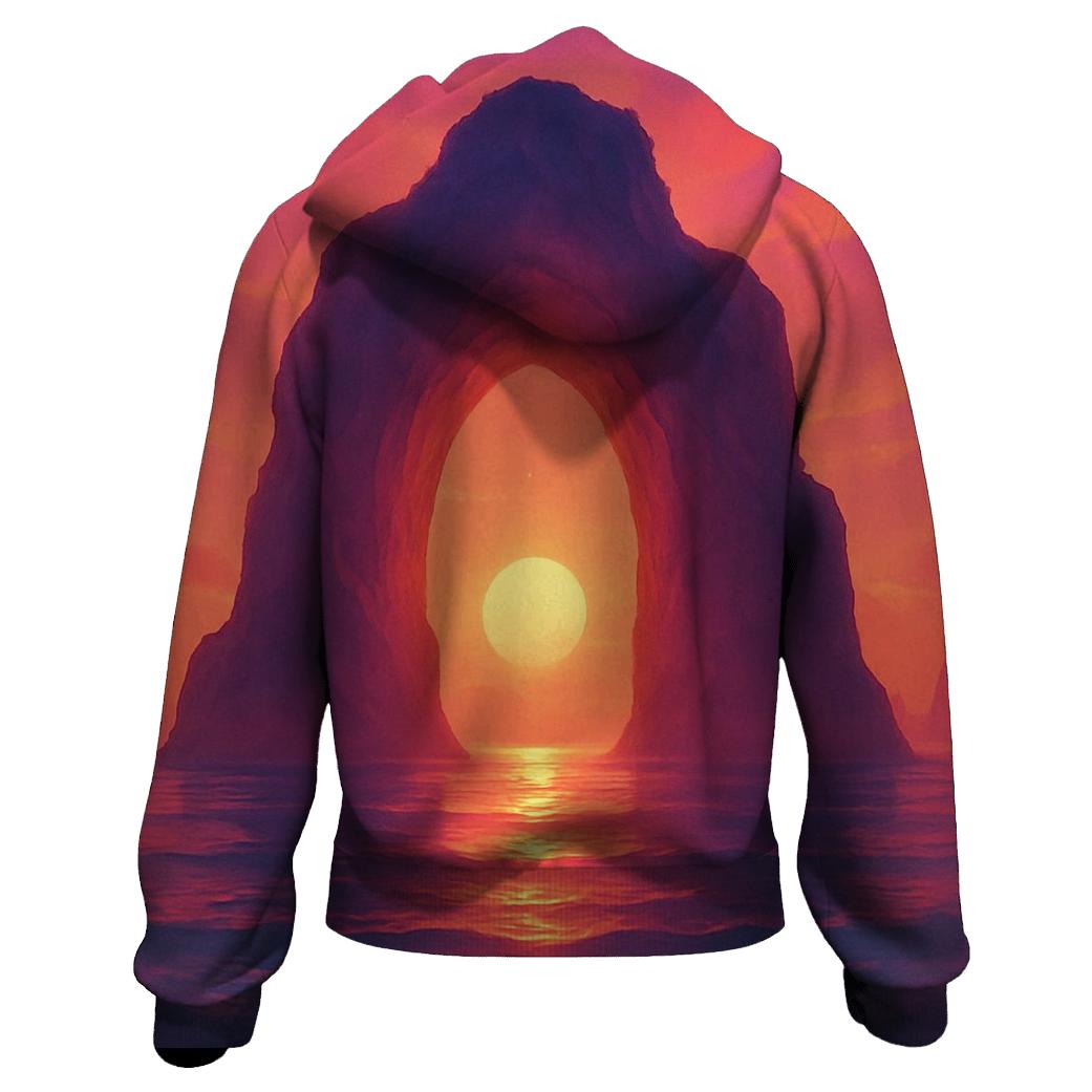 Tideglass Sunset Cathedral pullover hoodies