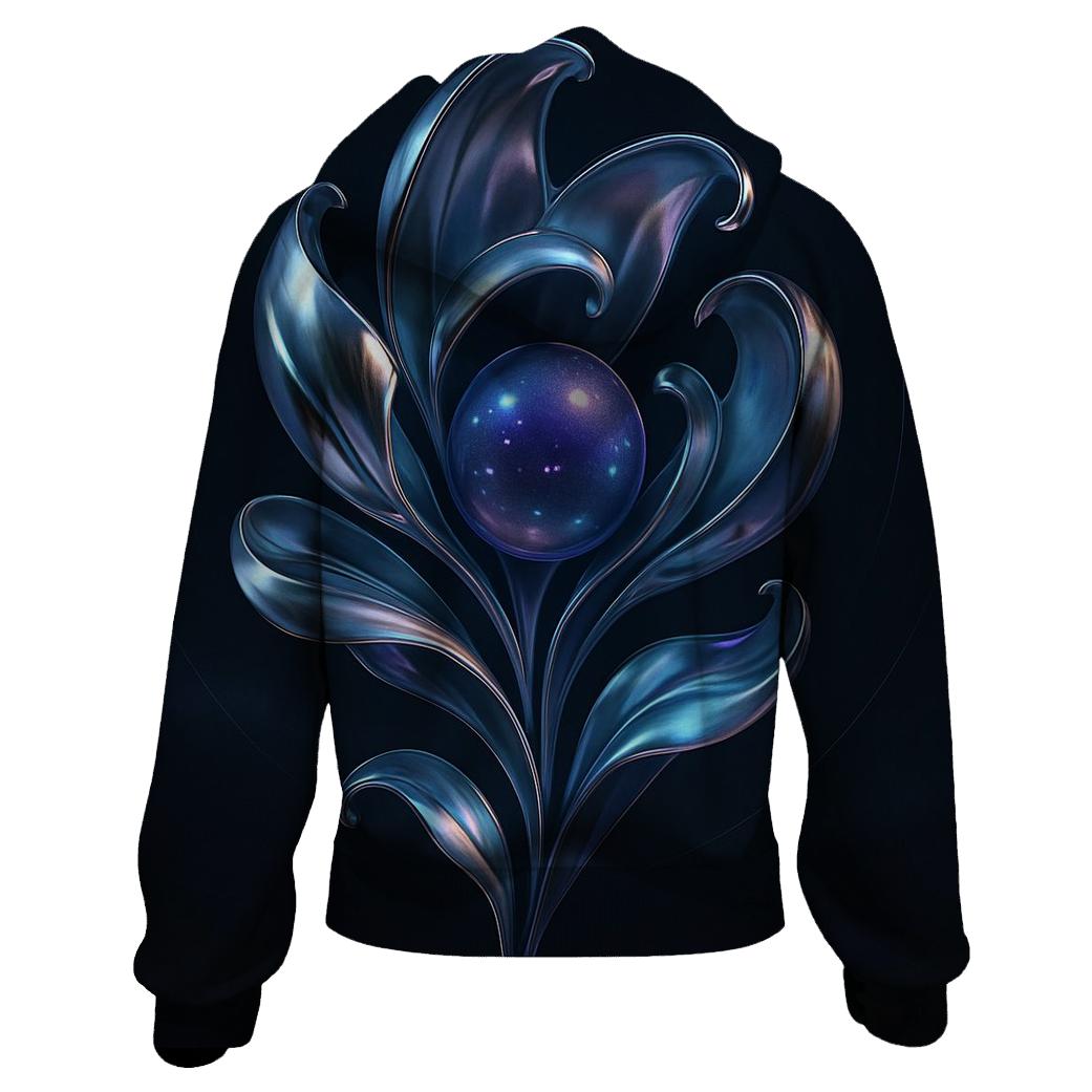 Chrome Aurora Bloom heavyweight hoodies
