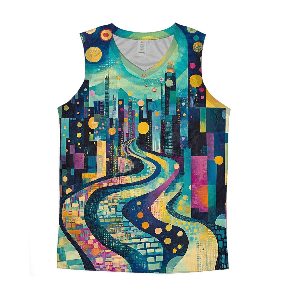 Wassily Kandinsky Inspired Aurora Festival Street stylish racerback tanks