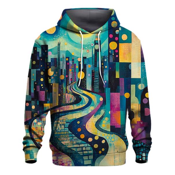 Wassily Kandinsky Inspired Aurora Festival Street designer hoodies