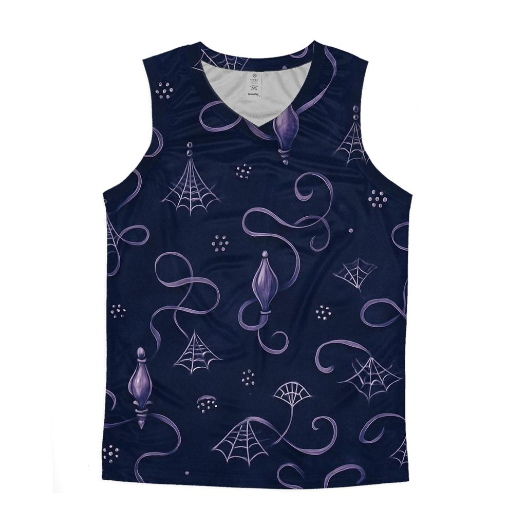 Twilight Spinneret Silk Trails In Diagonal Weave sports performance tank tops