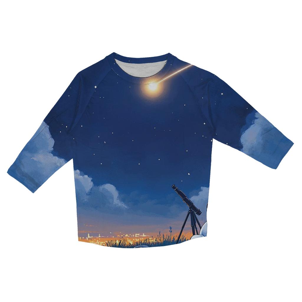 Baymax Comet Chasing Picnic Disney Inspired trendy 3/4 sleeve tops
