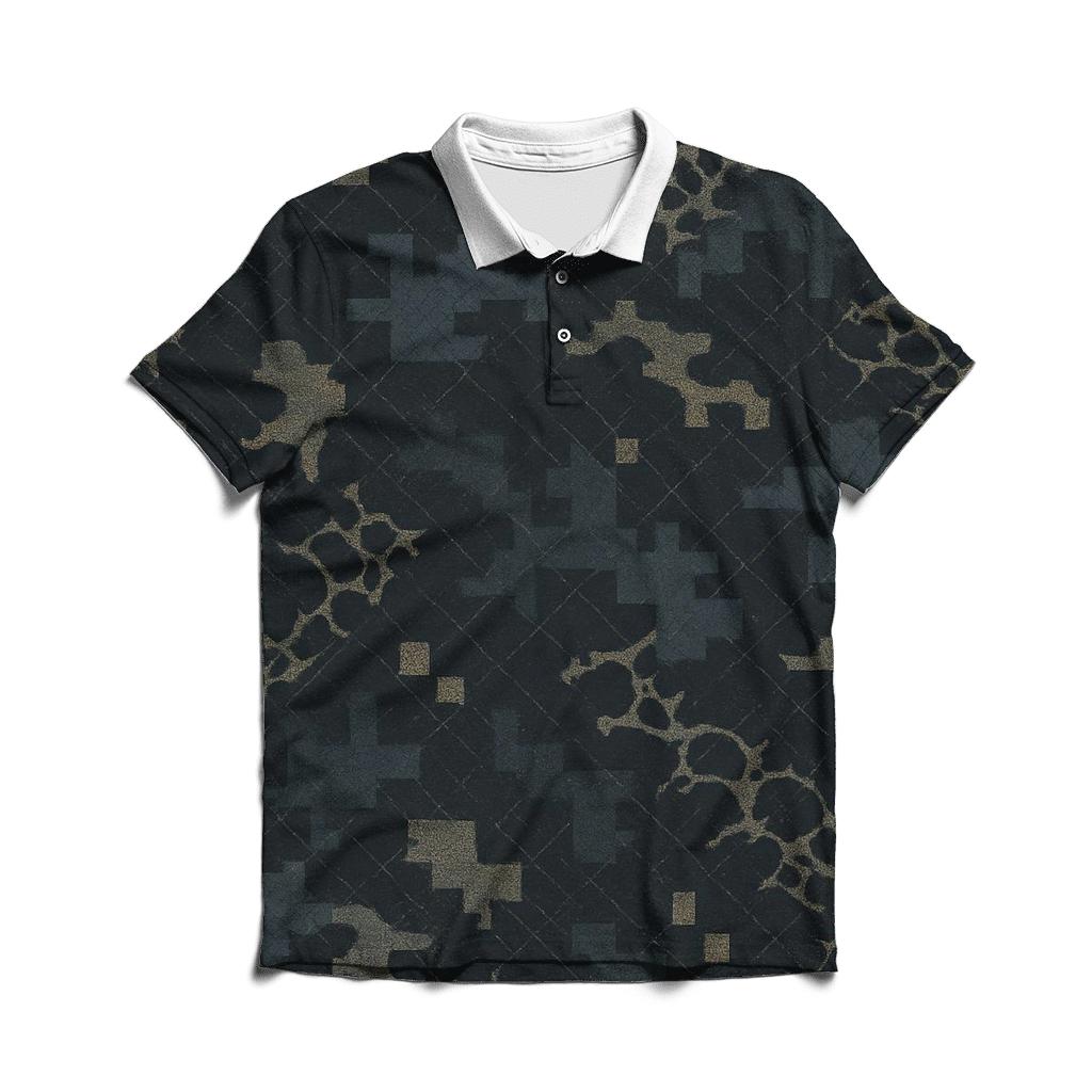Urban Ripstop Pixel Net Camo classic pique polos