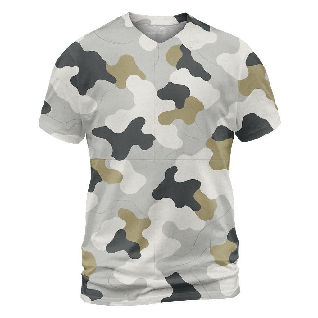 Snow Ridge Alpine Disruption Camo designer pattern shirts