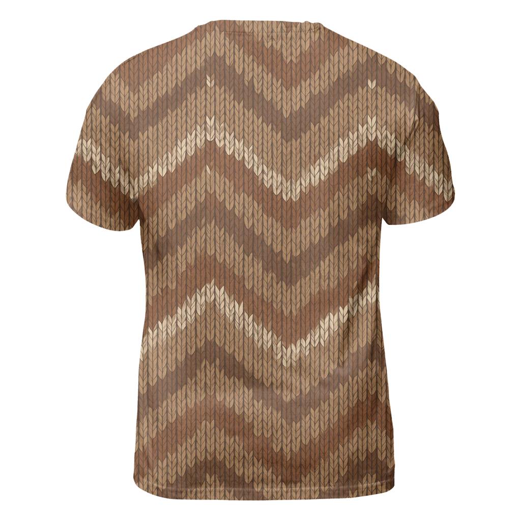Quill Chevron Knit Illusion designer pattern shirts
